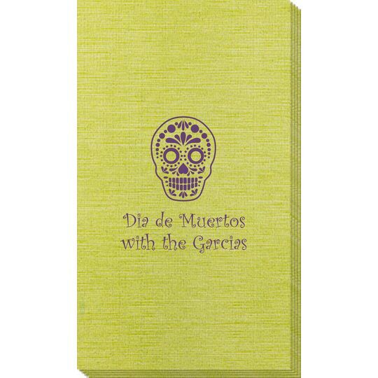 Sugar Skull Bamboo Luxe Guest Towels